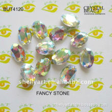 Fancy stone machine cut BUT4120 Teardrop 10*14mm crystal AB for dress jewels